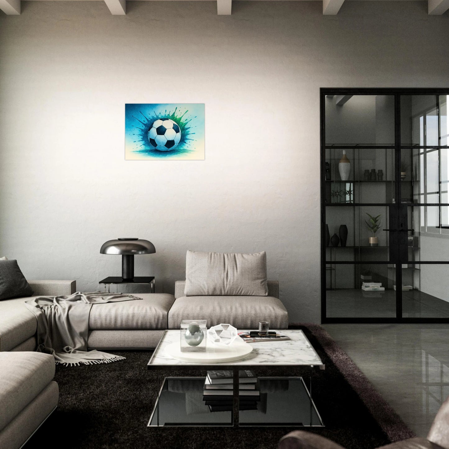 Football Poster Momentum – Soccer Wall Art Print for Home and Office Decor