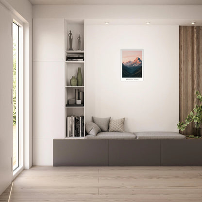 Alpen Poster im Esszimmer – Naturinspirierte Wandkunst für moderne Einrichtung