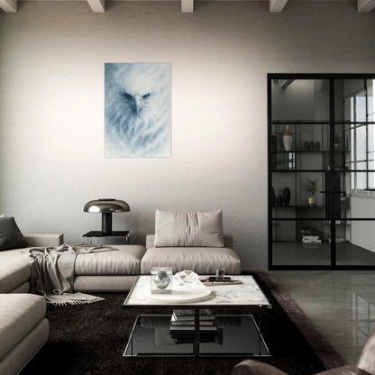 Arctic eagle poster hanging in elegant contemporary home – nature-inspired winter wall art by DEFA
