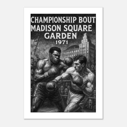 Fight of the Century Poster 1971 – Legendary Boxing Wall Art Madison Square Garden