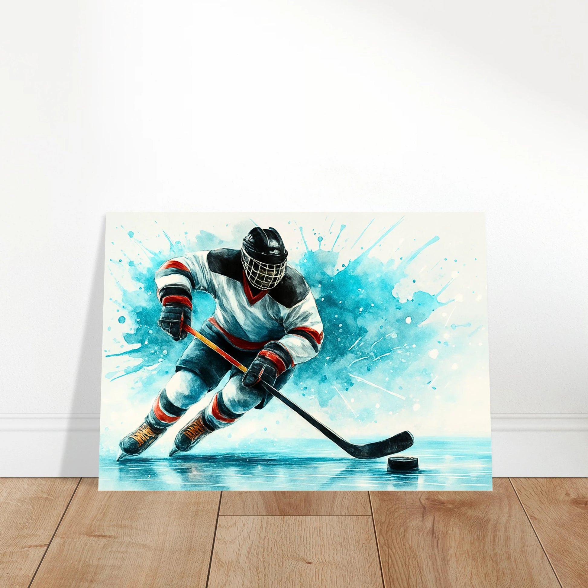 Frozen Speed Ice Hockey Poster – Sports Wall Art Print for Modern Home Decor