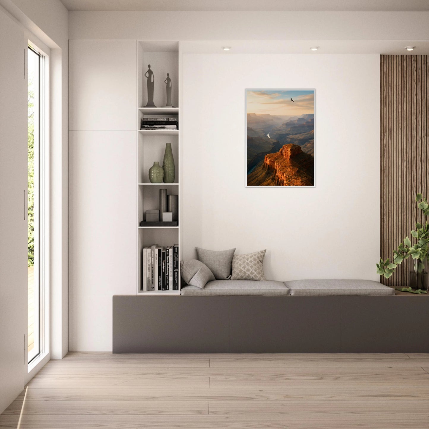 Grand Canyon Poster Majesty Unbound – Natur Wandbild mit Canyon Landschaft als Dekoration im Wohnzimmer