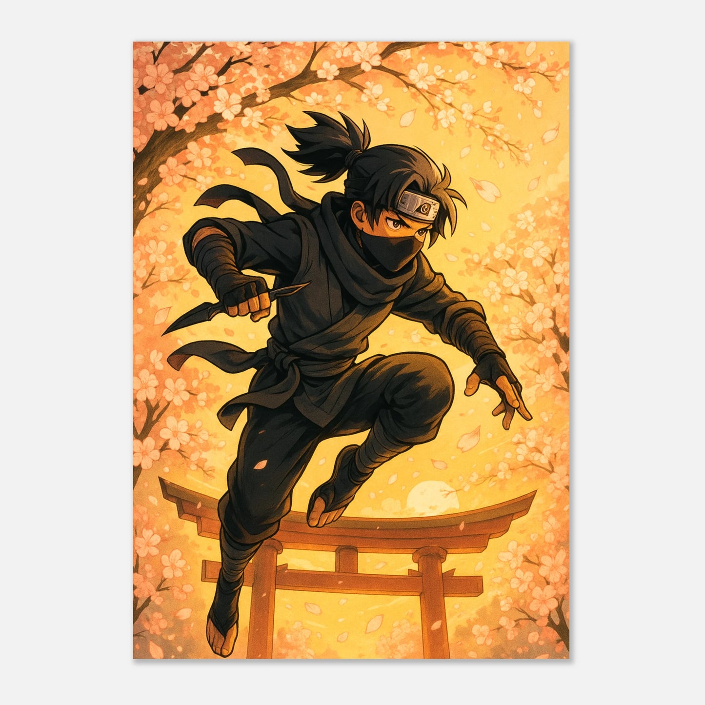 HANAKAGE Shadow in Bloom Anime Poster – japanisch inspirierte Wandkunst, hochwertiger Kunstdruck für Wohnzimmer oder Schlafzimmer