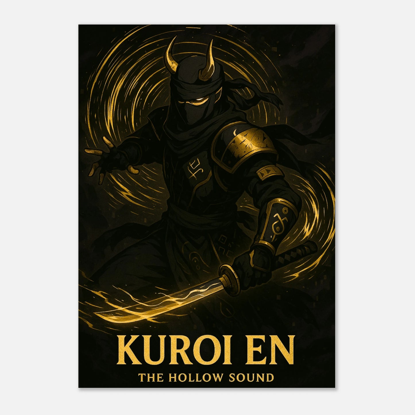 Detailansicht Kuroi En Poster – Anime-inspirierte Kunst, Premium-Druck auf hochwertigem Papier