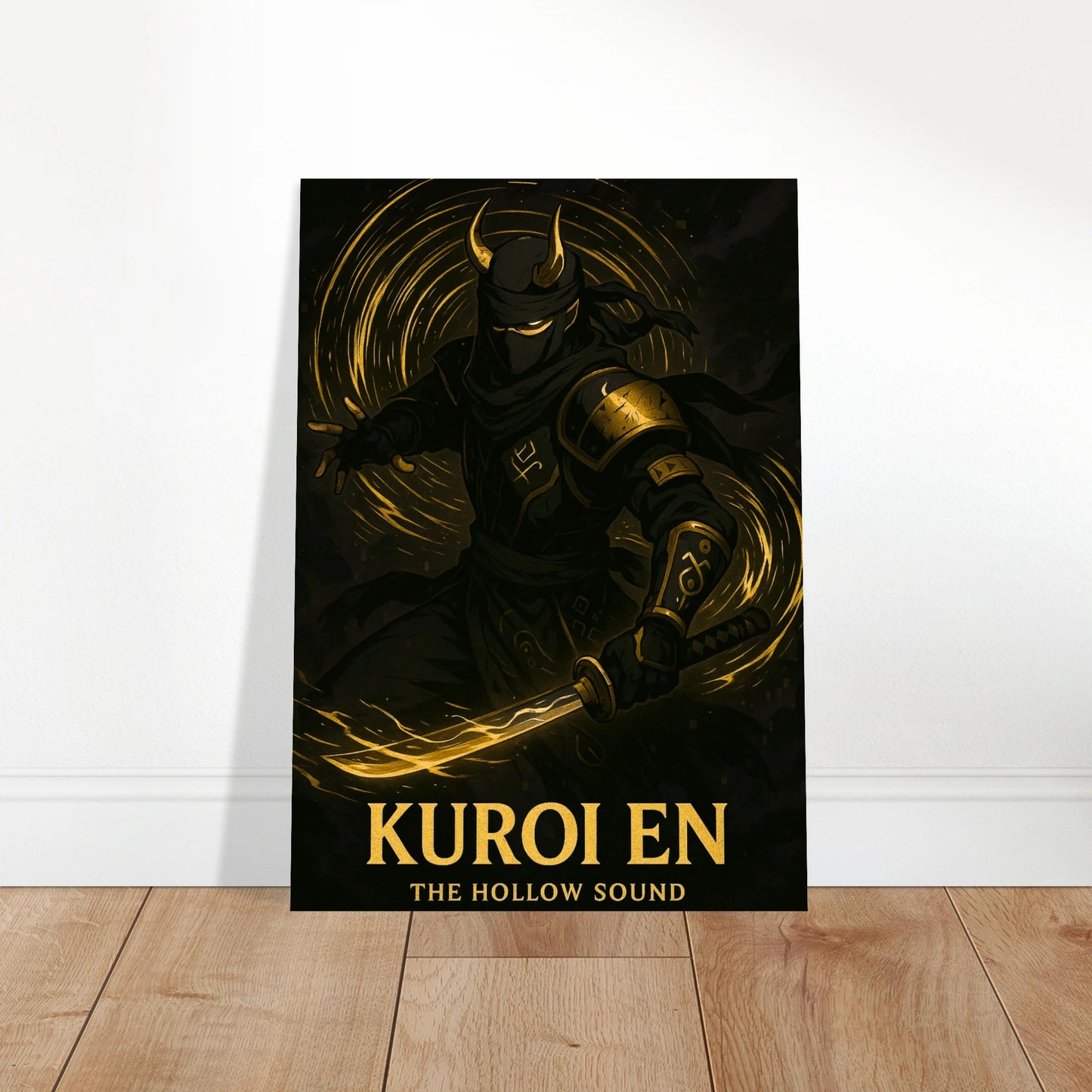 Kuroi En Anime Poster – The Hollow Sound Wandbild für Schlafzimmer, dunkle und edle Raumdeko