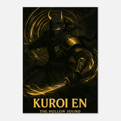 Anime Wandbild Kuroi En – The Hollow Sound Poster, hochwertiger Kunstdruck für moderne Wanddeko