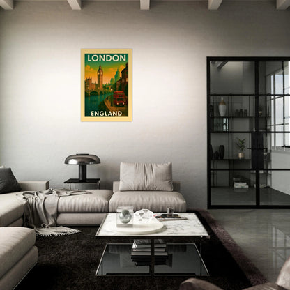 London England Vintage Poster – Kunstdruck als moderne Wanddeko für Zuhause, Büro oder Wohnzimmer