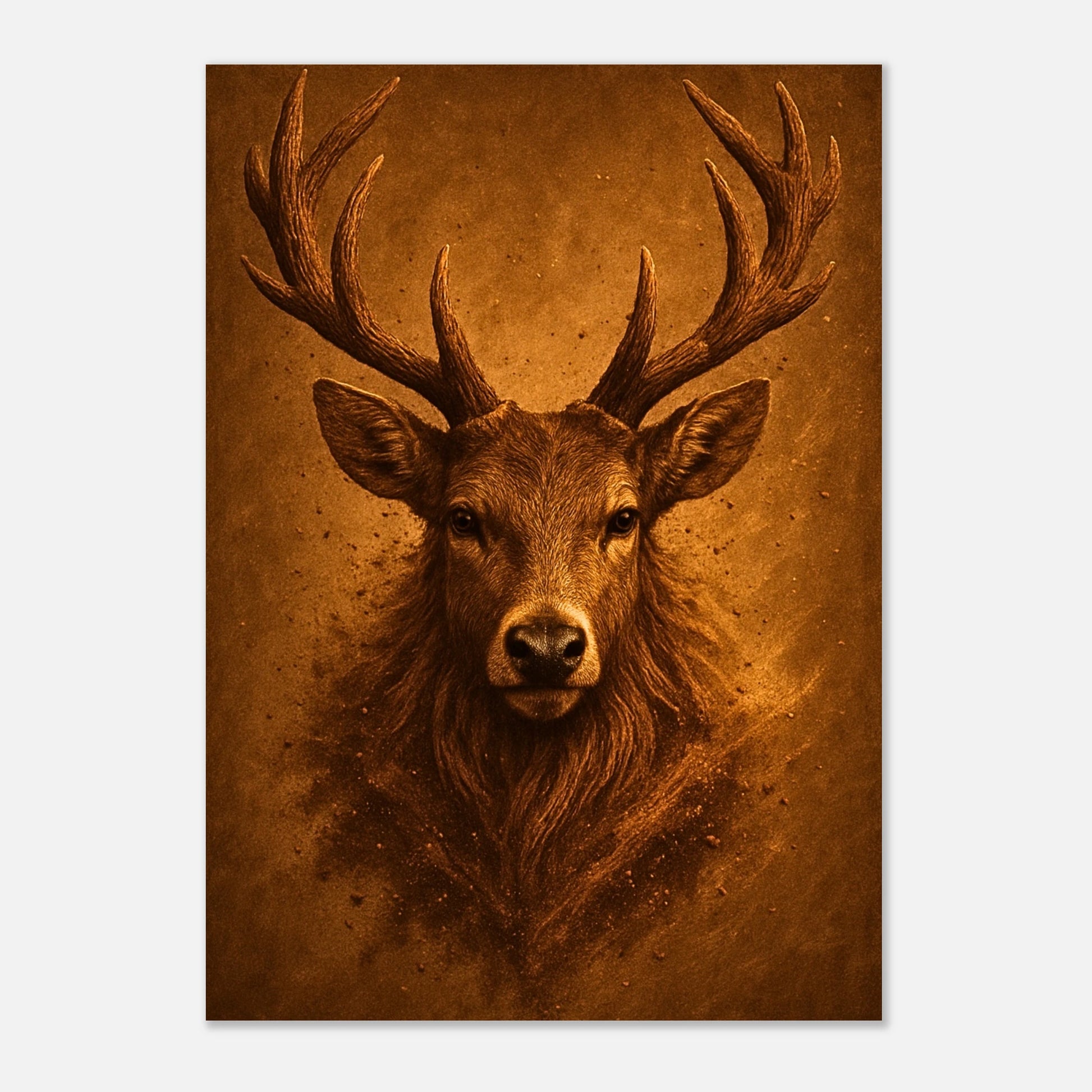 Majestic Silence deer print – wildlife artwork with timeless expression for peaceful spaces by DEFA