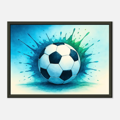 Abstraktes Fußballposter „Momentum“ – Modernes Sportdesign voller Bewegung und Leidenschaft | DEFA Designs