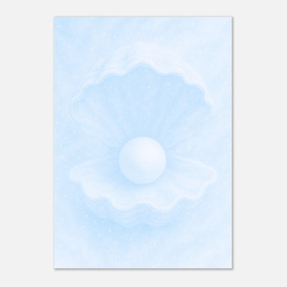 Detailaufnahme der abstrakten Meereskunst Ocean’s Secret – sanftes Wellenmuster in Pastellfarben.