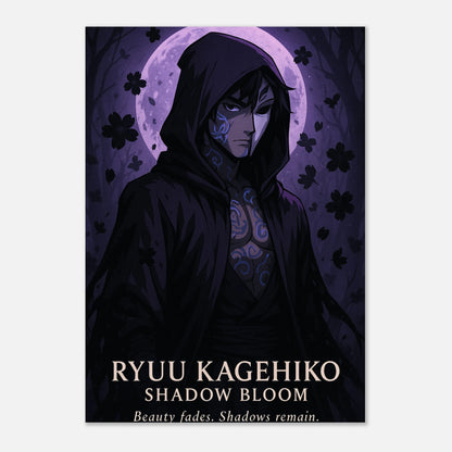 Ryuu Kagehiko Bloom of the Shadows Poster – Anime Wandkunst im Wohnzimmer, modernes Kunstposter für stilvolle Raumgestaltung