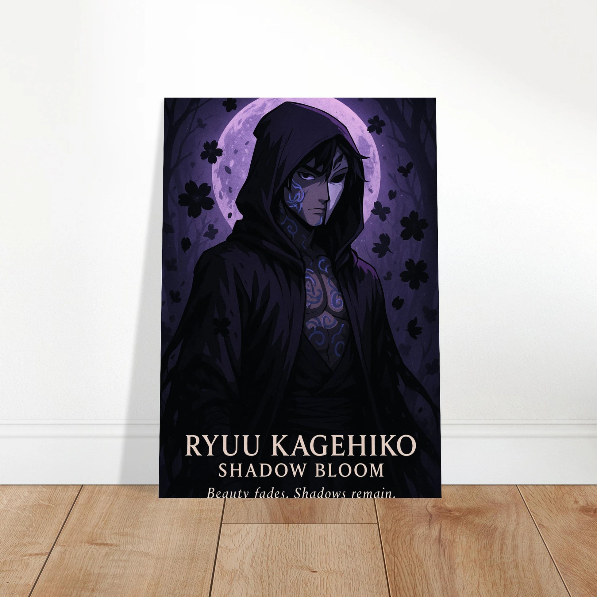 Ryuu Kagehiko Anime Poster – Bloom of the Shadows Wandbild für Schlafzimmer, mystische japanisch inspirierte Raumdeko