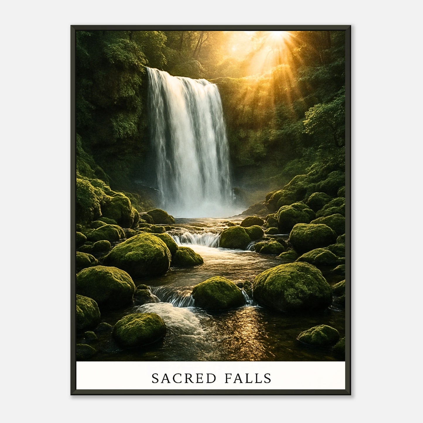 sacred-falls-wasserfall-poster-schwarzer-metallrahmen-defa-designs.jpg