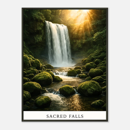 sacred-falls-wasserfall-poster-schwarzer-metallrahmen-defa-designs.jpg