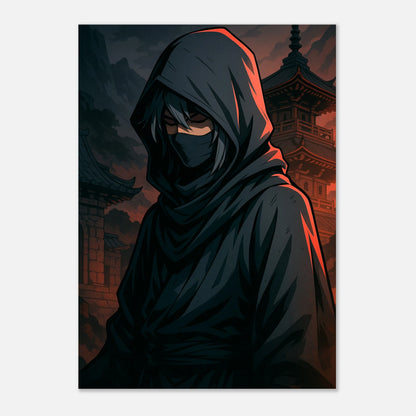 Detailansicht Shin Kure Poster – Anime-inspirierte Kunst, Premium-Druck auf hochwertigem Papier, düstere Optik