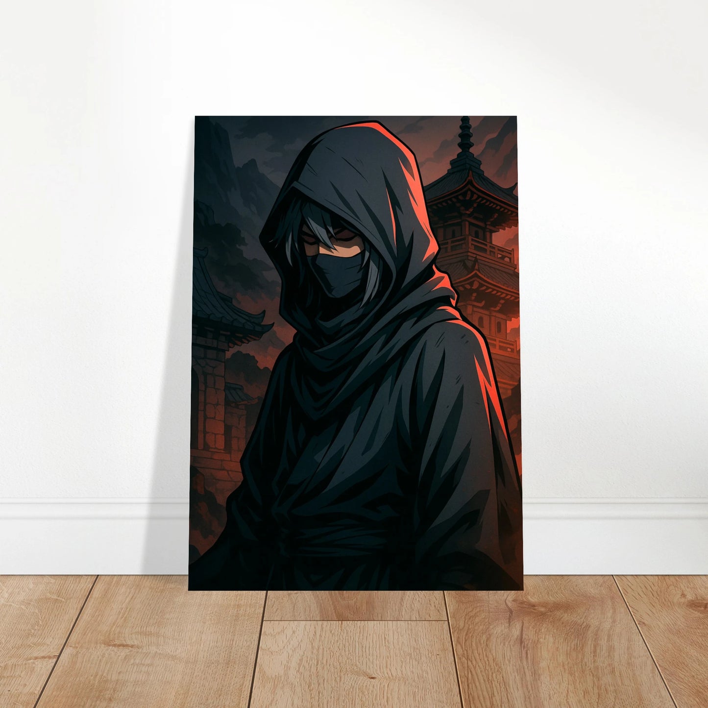 Shin Kure Anime Poster – The Last Oath Wandbild für Schlafzimmer, japanisch inspirierte Raumdeko in dunklen Farben