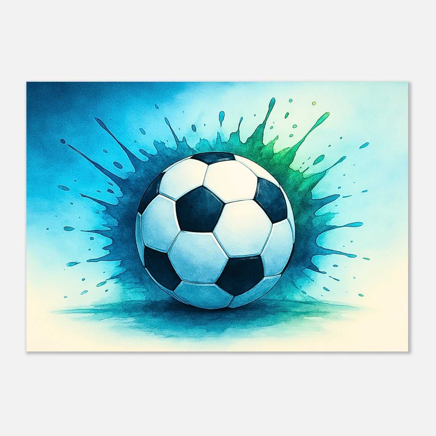 Soccer Poster Momentum – Dynamic Football Wall Art Print for Sports Lovers