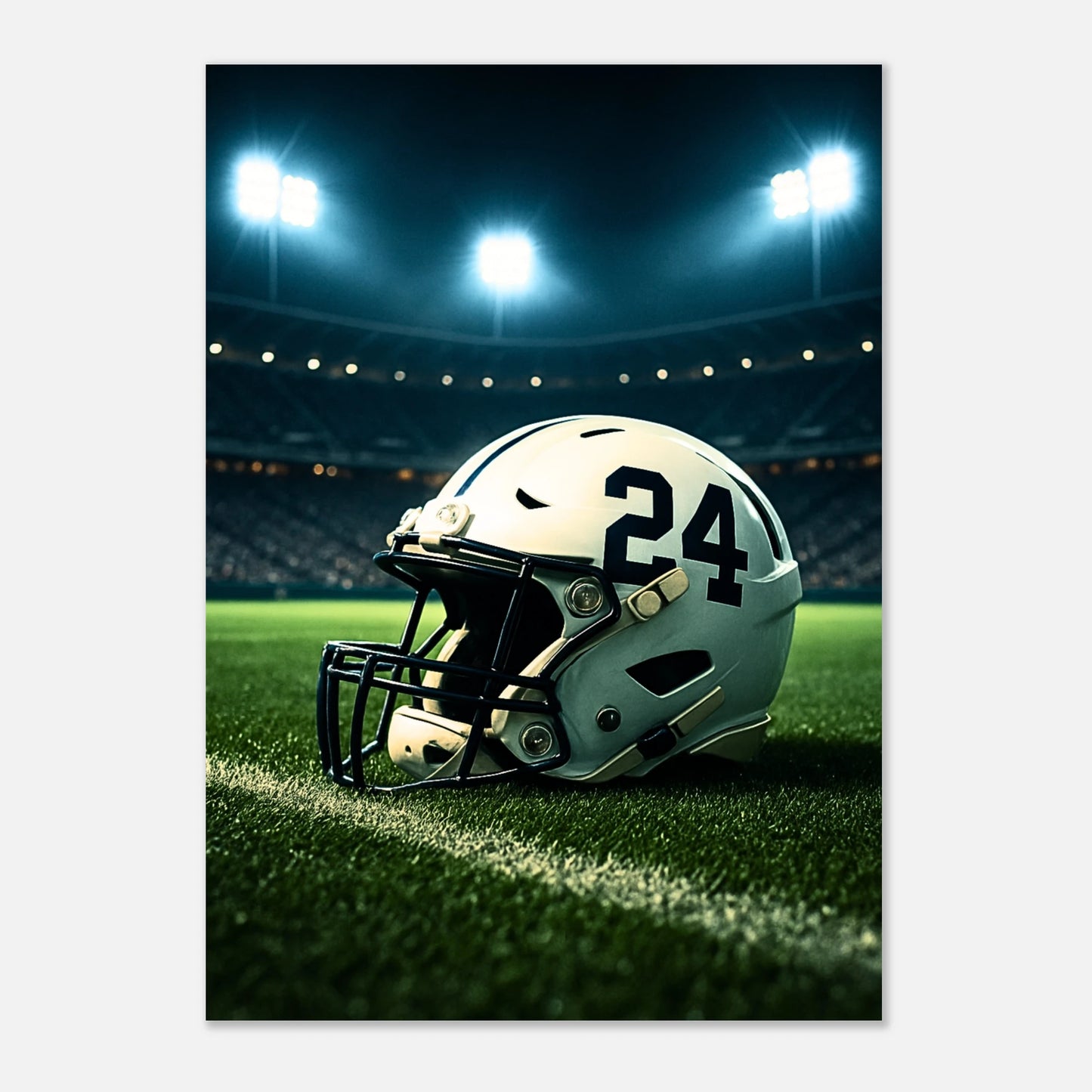 Sports Poster American Football – Under the Lights Wall Art for Athletes and Fans