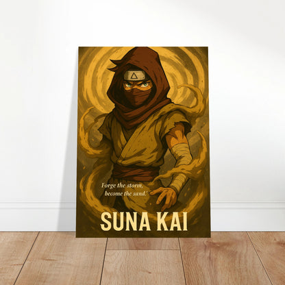 Suna Kai Anime Poster – Spirit of the Sandstorm Wandbild für Schlafzimmer, edle japanisch inspirierte Raumdeko