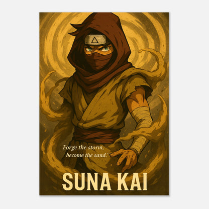 Anime Poster Suna Kai – Spirit of the Sandstorm, hochwertiger Kunstdruck als moderne Wanddeko