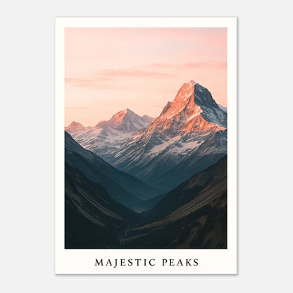 Sonnenaufgang über Alpenbergen – Hochwertiges Poster als Naturdruck für dein Zuhause