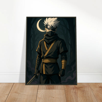 TSUKI KAGE Poster angelehnt an die Wand – moderne Anime-Dekoration in dunklem Stil