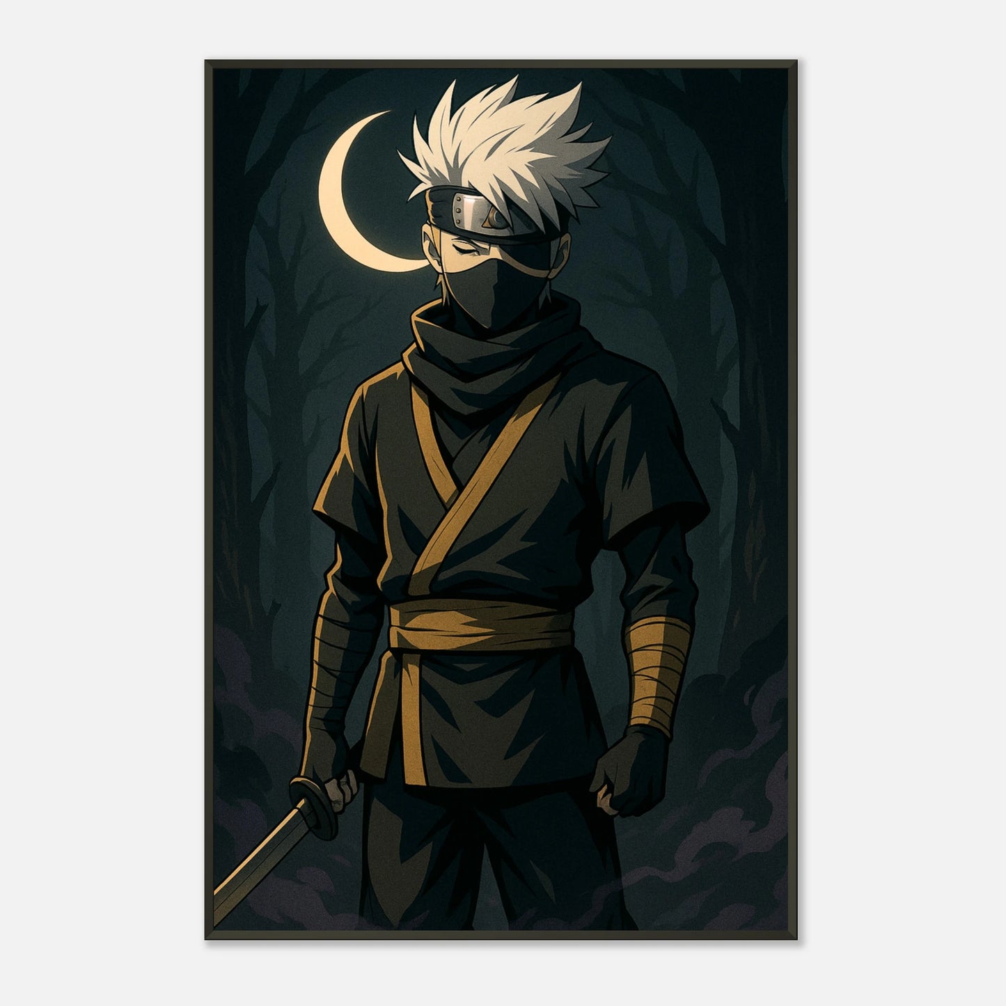 TSUKI KAGE Crescent of Silence – Anime Poster ohne Rahmen, ruhiger und präziser Ninja
