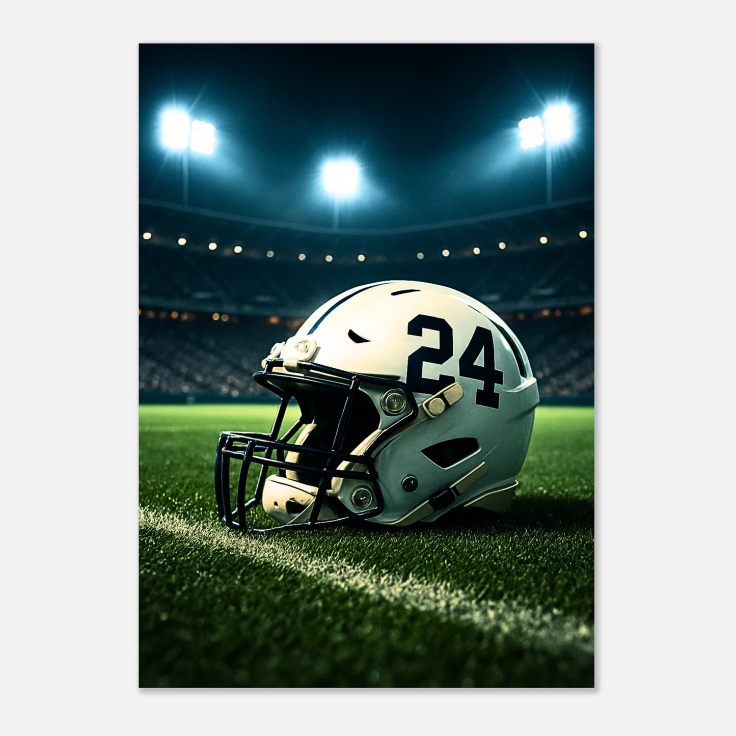 Under the Lights Poster – American Football Wall Art Print for Sports Fans