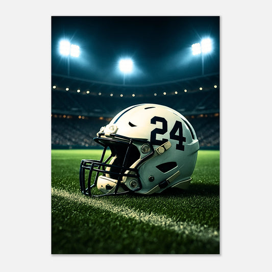 Under the Lights Poster – American Football Wall Art Print for Sports Fans