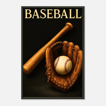 Vintage-Baseball-Wandbild „Timeless Tradition“ – klassische Sportkunst für Fans und Sammler | DEFA Designs
