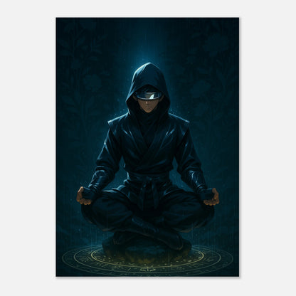 ZENRAI Anime Poster „Code of Stillness“ – mystisches Wandbild in dunklem Design, Premium-Kunstdruck